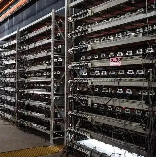 A modern mining farm setup