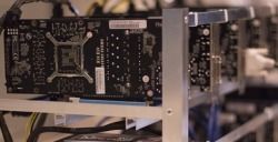 An array of advanced mining rigs in a professional setup, highlighting the technology that drives cryptocurrency mining efficiency